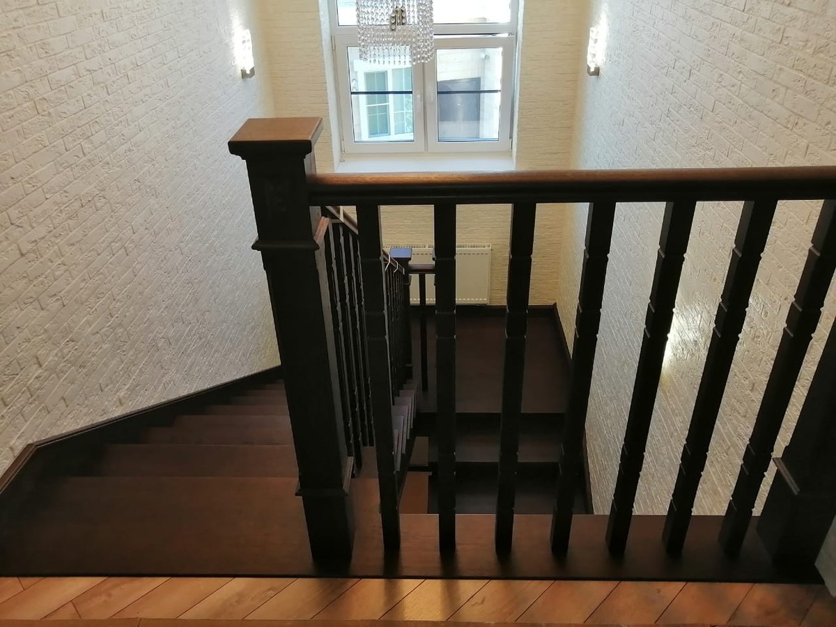 Резная дубовая лестница, фото 27